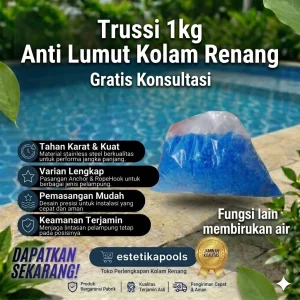 Trussi 1kg Anti Lumut Kolam Renang Gratis Konsultasi