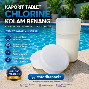 Kaporit Tablet Chlorine Kolam Renang Penjernih Air Pembunuh Lumut Bakteri Tablet Kolam Air Jernih